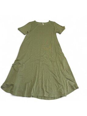 3/$20 42pops Maxi Shirt Dress Women's Small Pockets Flowy Summer Vacation Casual